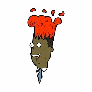 Man with exploding brain - Stock Vector © lineartestpilot #2