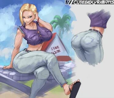 Android 18 at Kame House (cutesexyrobutts) Dbz34 - Viral Por