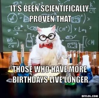 Funny Happy Birthday Cat Memes Friends happy birthday on Che