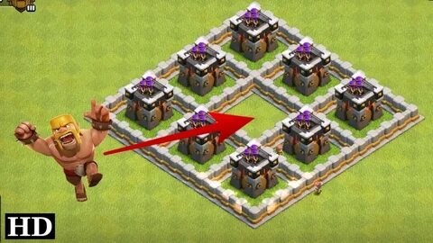 8 Max Archer Tower vs How many max Level Barbarian COC Priva