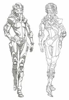 Scifi pilot girl Character design, Concept art characters, S