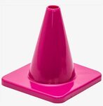 Traffic Cone 100mm Pink Plain - Plastic Transparent PNG - 10