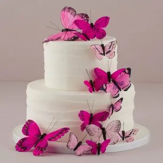 Beautiful Butterfly Cake Set - Purple Splendor free image do