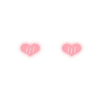 Blush pink cute aesthetic heart stickers transparent aesthet