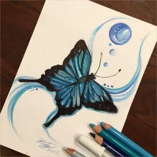 9+ Butterfly Drawings Butterfly drawing, Color pencil art, D