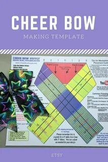 6+ Amazing Cheer Bow Template Mat - Repli Counts Template