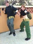 SO and I as Kim Possible and Ron Stoppable. Kim possible cos