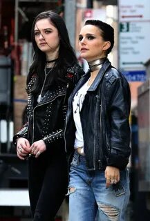 NATALIE PORTMAN and RAFFEY CASSIDY on the Set of Vox Lux in 