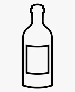 Clip Art Drawings Of Wine Bottles - Glass Bottle Clipart Bla