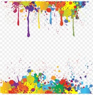 colorful paint splatter png PNG image with transparent backg