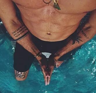 Jay Alvarrez Stripe tattoo, Forearm sleeve tattoos, Forearm 