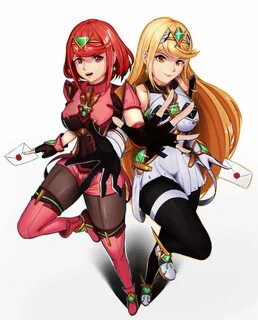 Luxpineapple on Twitter: "Mythra and Pyra which I should hav