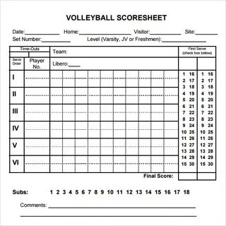 Basic Stat Sheet For Volleyball Youtube - Momiton.net