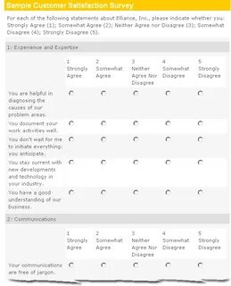 Customer Satisfaction Surveys Survey Templates and Worksheet