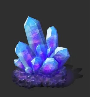 Crystals, Natalia Shvedova on ArtStation at https://www.arts