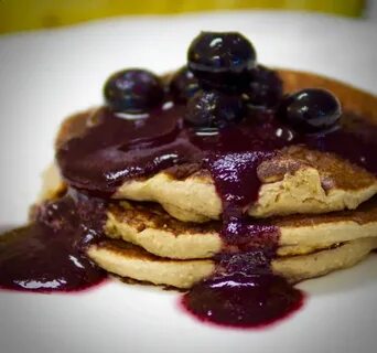 Cinnamon Pancakes with Blueberry Date Syrup Sweet desserts, 
