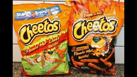 Cheetos Crunchy: Flamin' Hot Limon and XXTRA Flamin' Hot Rev