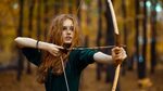 women long hair wavy hair redhead bow and arrow Wallpapers H