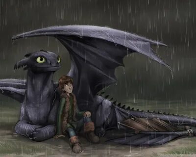 Raining Hiccup And Toothless Wallpapers Desktop Background