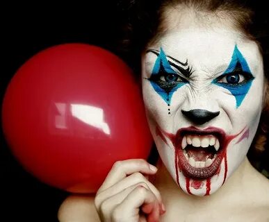 Sweet Clown Scary clown makeup, Scary clowns, Halloween make