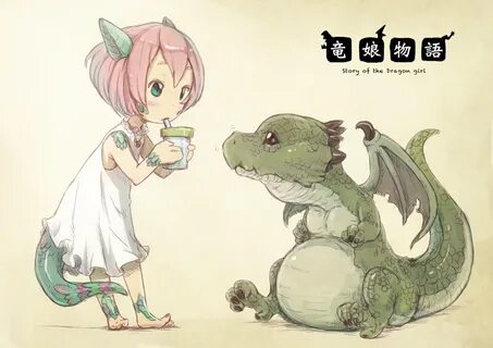Safebooru - 1girl blue eyes dragon dragon girl dragon tail h