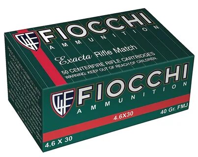 FIOCCHI AMMUNITION FIO 46EXA 4.6X30 H&K 40 FMJ 50/20 - 76234