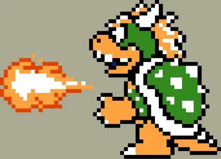 Bowser 8bit - Grid Paint