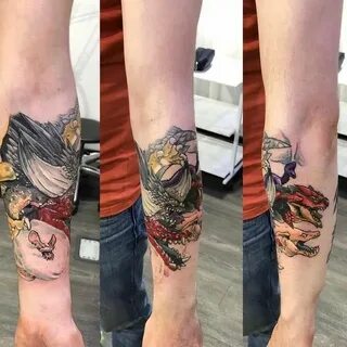 Any Monster Hunter Fans here? This MH Tattoo got a lot of be
