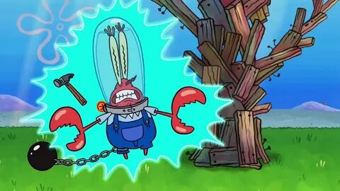 Mr. Krabs Getting Shocked - YouTube