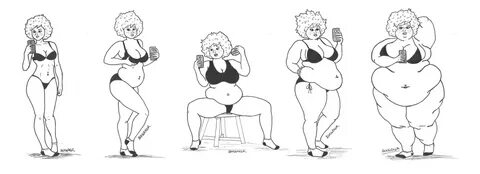 Рисунки толстых девушек карандашом (39 фото) .