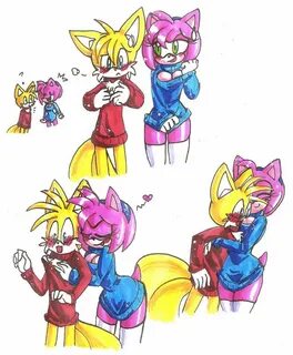 Sweater Meme TailsxAmy Sonic fan characters, Sonic funny, So