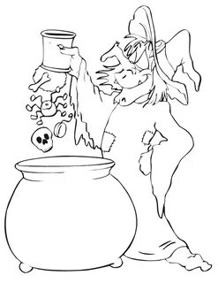 Cauldron Coloring Pages - Coloring Home