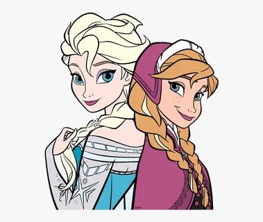 Anna And Elsa Clipart - Elsa And Anna Frozen Clipart, HD Png