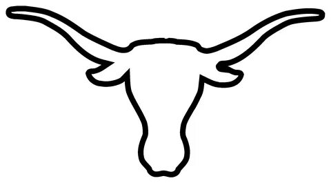 Texas Longhorns Logo Black And White - Texas Longhorn Logo P