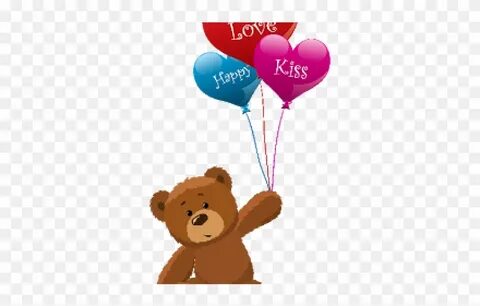 Bear Clipart Balloon - Teddy Day Images For Love - Png Downl