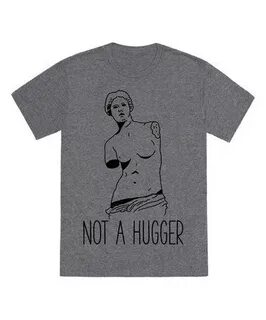 Heather Gray 'Not A Hugger' Tee - Men Tequila Makes Her Clot