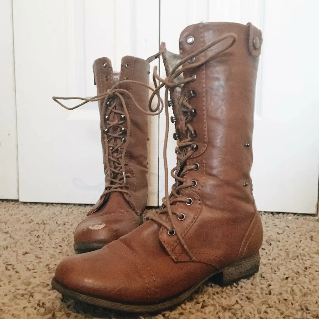 Combat boots rust фото 42