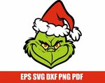 The Grinch Face Christmas Vinyl Decal Sticke Grinch face svg
