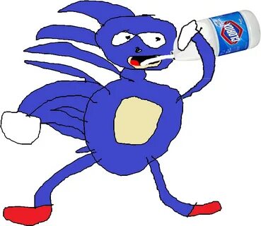 Sanic Drinking Bleach By Leezahedgiehog967 - Come On Step It