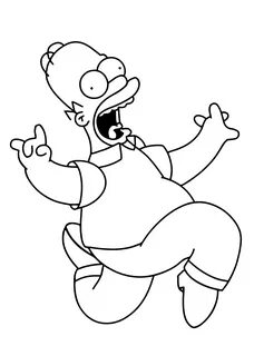 Simpsons Homer coloring pages for kids printable free Simpso