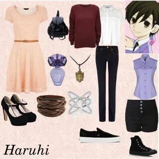 Ouran- Haruhi by animedowntherunway on Polyvore featuring We