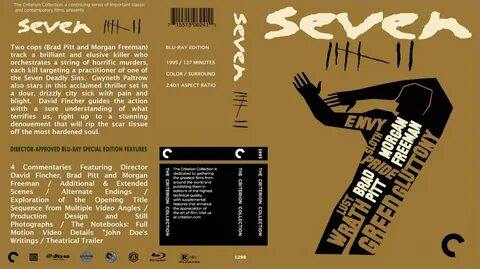 Seven- Movie Blu-Ray Custom Covers - Se7en - The Criterion C