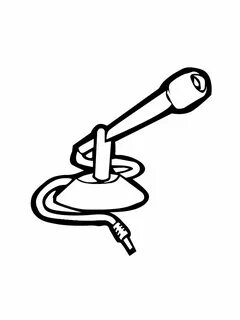 Free printable Microphone coloring pages for kids