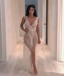 Kim Kardashian See Through Dress - BlackSportsOnline