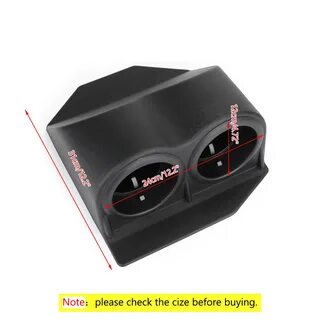 Black Travel Water Auto Dual Cup Holders For Corvette C5 C6 