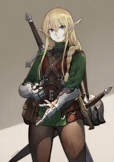 Safebooru - 1girl armor removed belt pouch blonde hair blue 