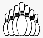 Bowling Pins Svg Clip Arts - Clip Art Bowling Pins , Free Tr