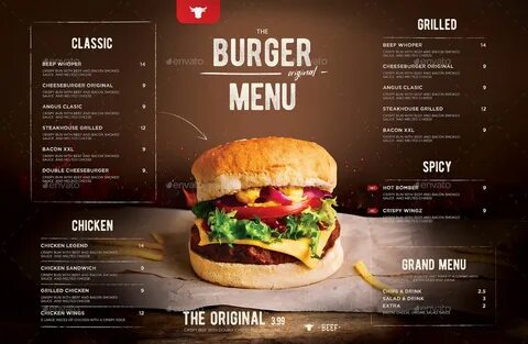 Titan burger menu