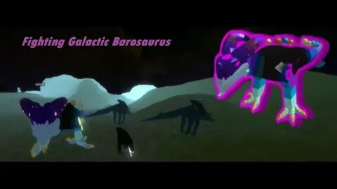 Roblox Dinosaur Simulator Fighting Galactic Barosaurus - You