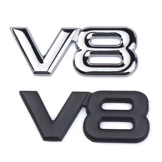 Купить Авто металлического сплава 3D V8 логотип двигателя ба
